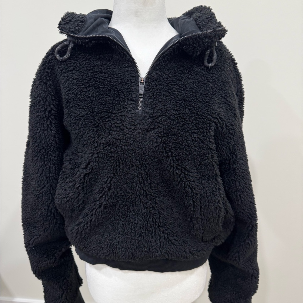 Lululemon Cozy Black Sherpa Pullover
